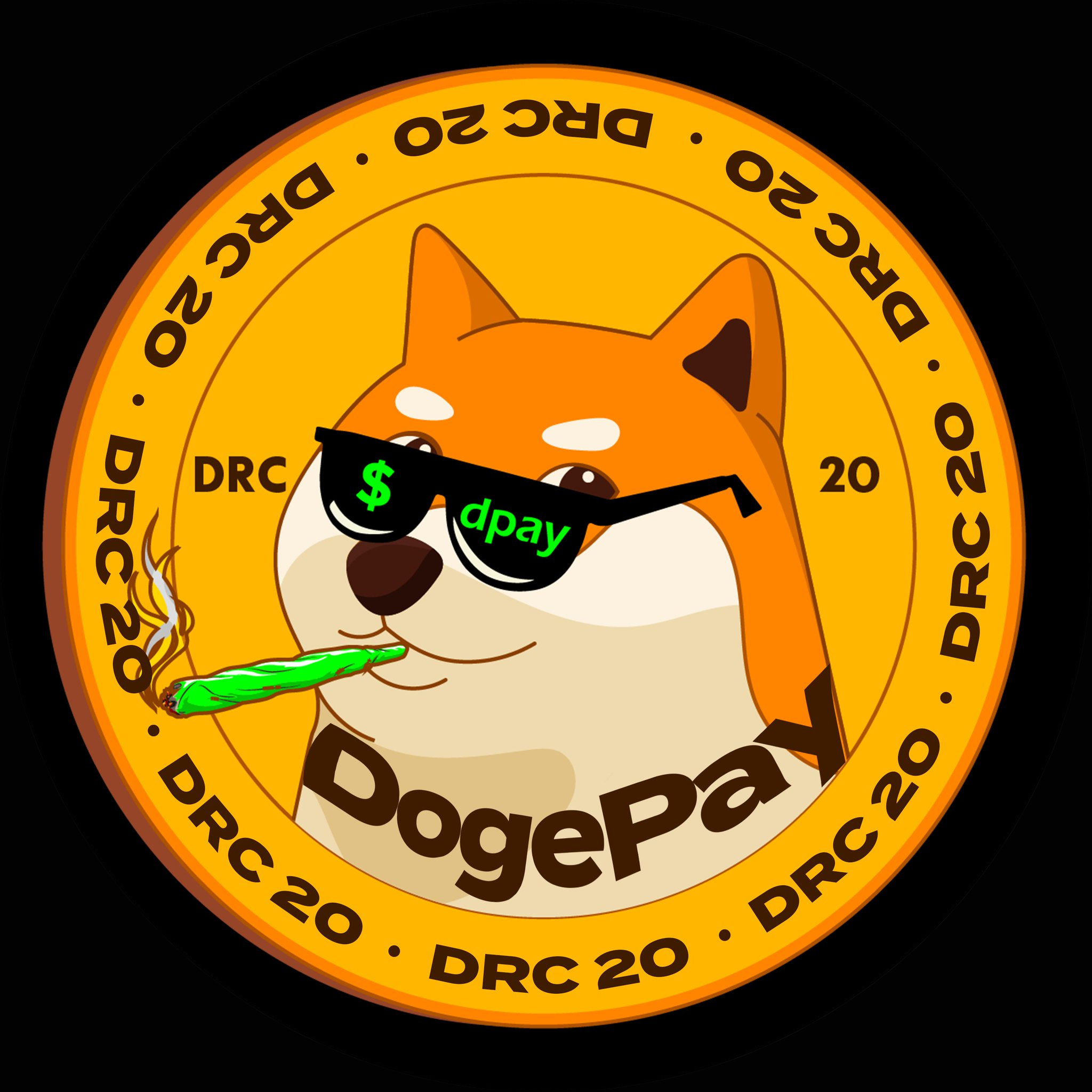 DogePay ($DPAY) Logo - DRC-20 Token on Dogecoin Blockchain